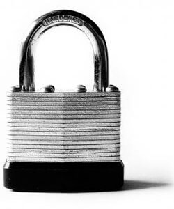 Photo of a padlock