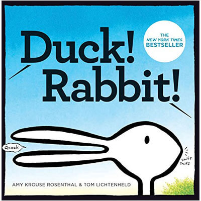 Book cover of "Duck! Rabbit!"