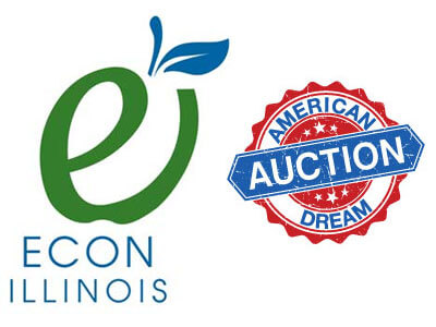 Econ Illinois and American Dream Auction logos