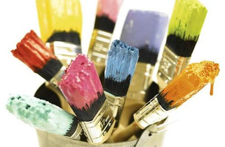 Photo of paint brushes