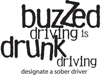 buzzed driving is drunk driving: designate a sober driver