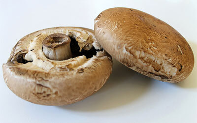 Grilled portabella mushrooms