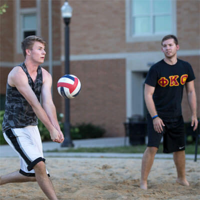 Sand volleyball at NIU