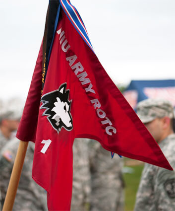 NIU Army ROTC flag