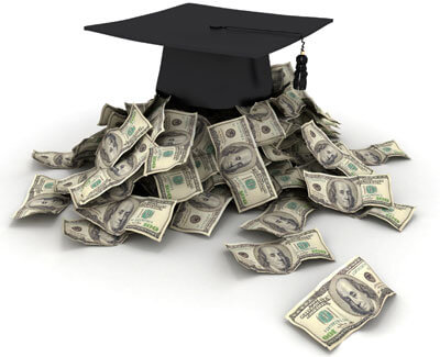 Money and a graduation cap