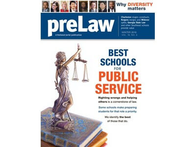 Cover of preLaw magainze