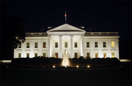 White House at dark